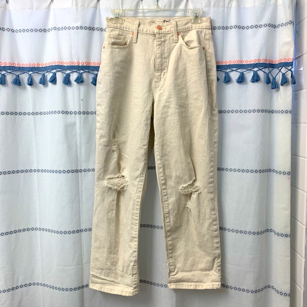 NWOT HIGH WAISTED STRAIGHT CROP PANTS